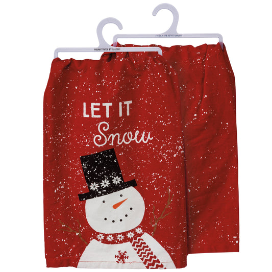 Primitives By Kathy Let It Snow Nordic Kitchen Towel - 28" x 28"
