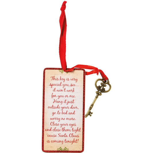 Primitives by Kathy Santa's Magic Key Christmas Ornament