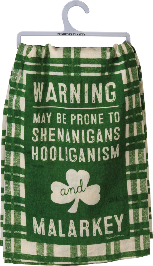 Primitives By Kathy May Be Prone To Shenanigans Kitchen Towel - 28" x 28"