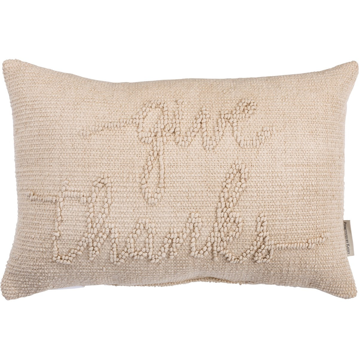 Primitives by Kathy Give Thanks Knobby Thanksgiving Pillow