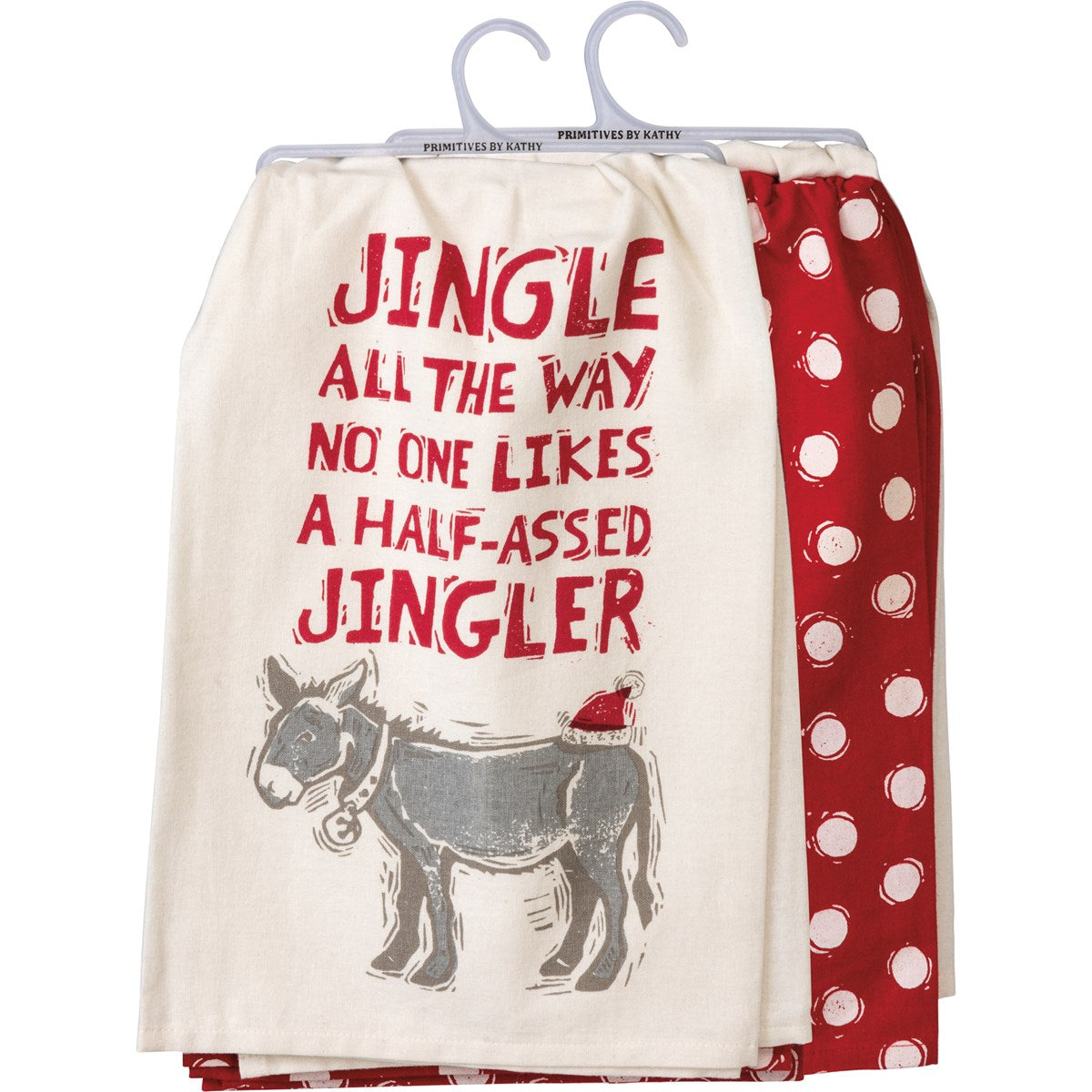 Primitives by Kathy Jingle All The Way Kitchen Towel Set - 28" x 28"