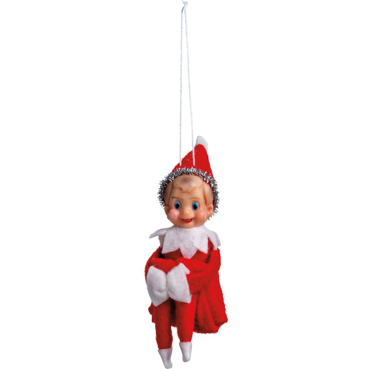 Primitives by Kathy Retro Vintage Style Elf Christmas Ornament 5 inches