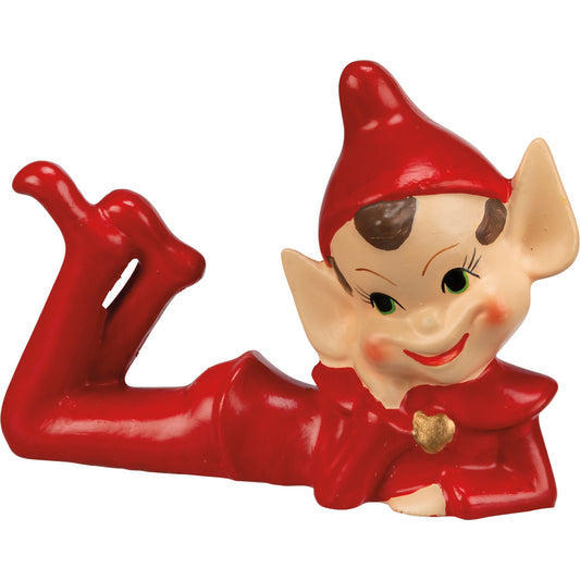 Primitives by Kathy Wooden Boy Elf Figurine - 5"x 3.5"