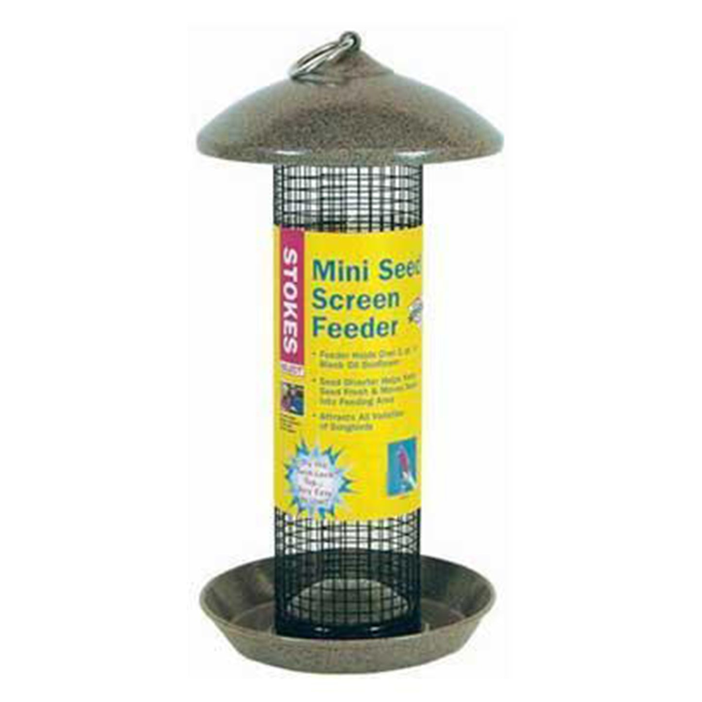 More Birds Green Mini Seed Screen Feeder - 1.3 Quart