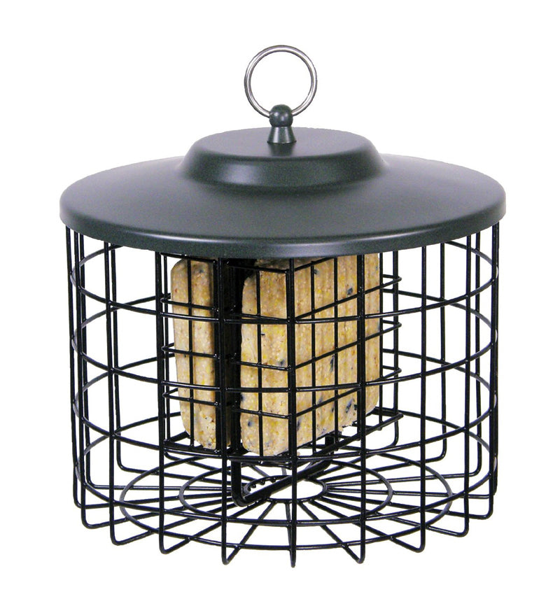 More Birds Black/Brown Squirrel Proof Double Suet Bird Feeders - 9.5"