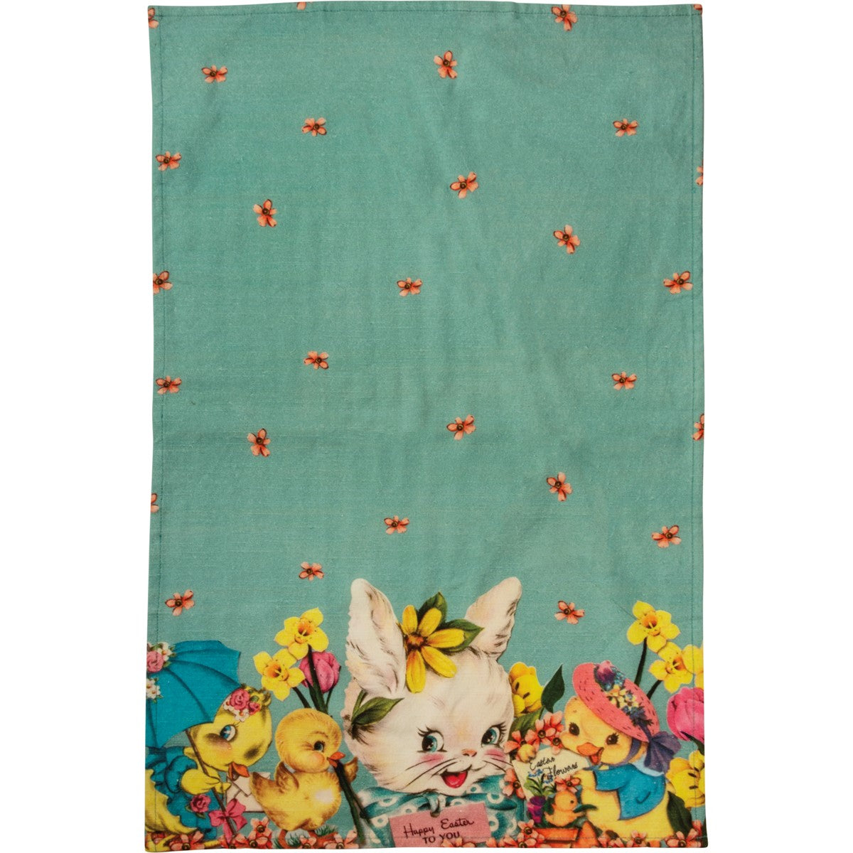 Primitives By Kathy Retro Vintage Happy Easter Kitchen Towel - 18" x 28"