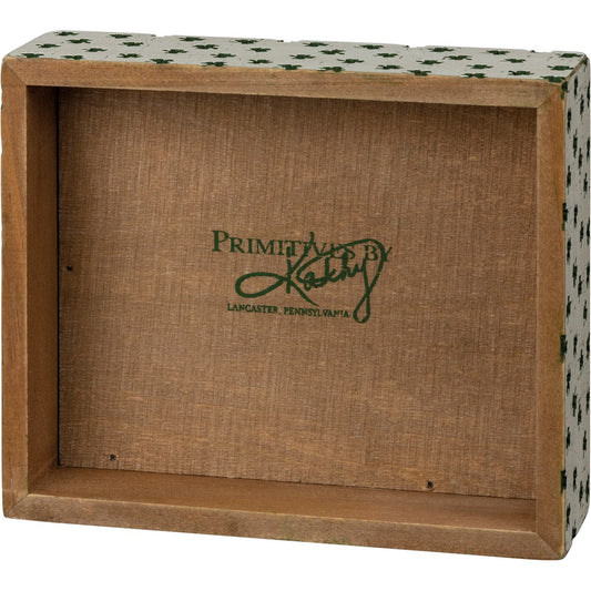 Primitives by Kathy Warning Prone To Shenanigans St Patrick's Day Inset Box Sign