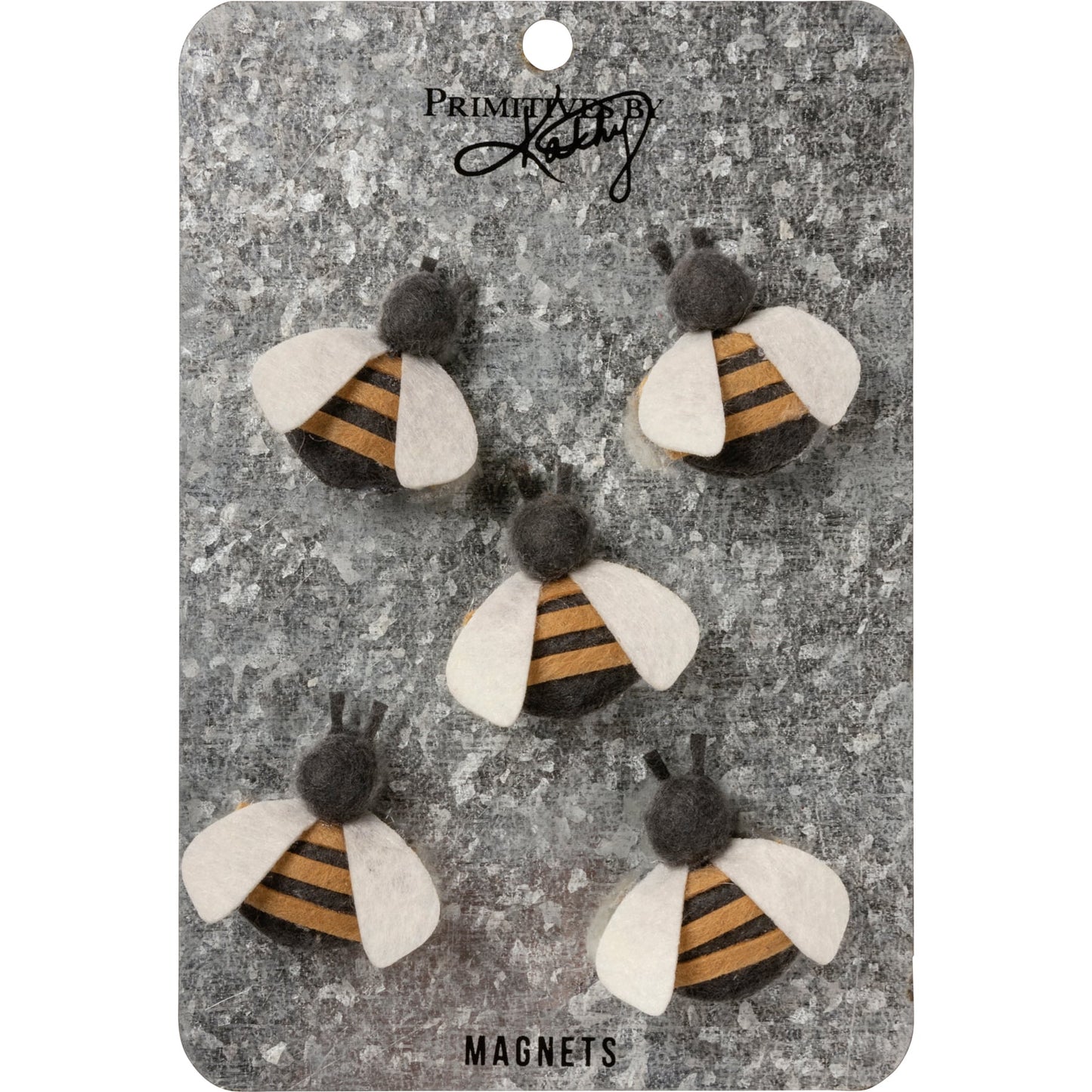 Primitives by Kathy Felted Bees Magnet Set
