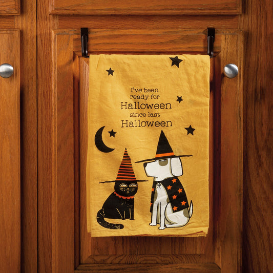 Primitives By Kathy Ready For Halloween Kitchen Towel - 28" x 28"