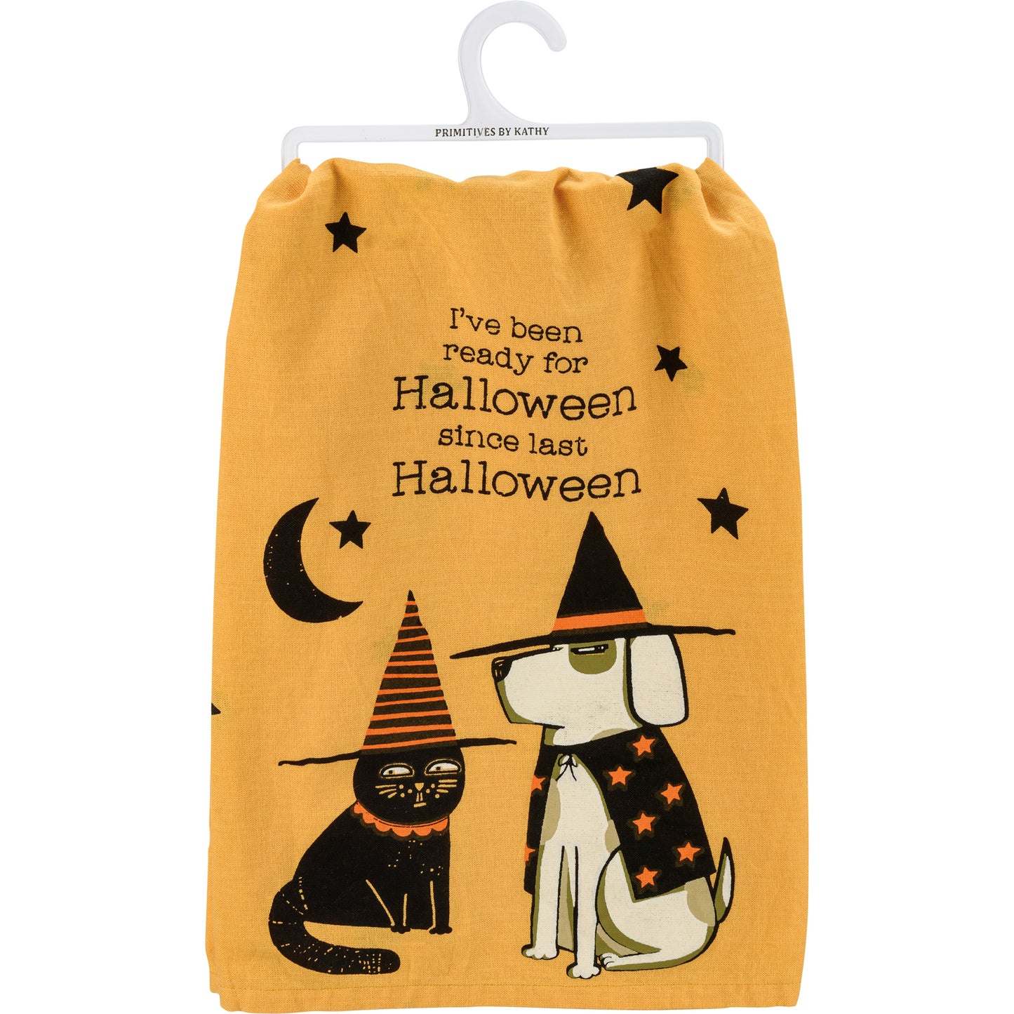 Primitives By Kathy Ready For Halloween Kitchen Towel - 28" x 28"