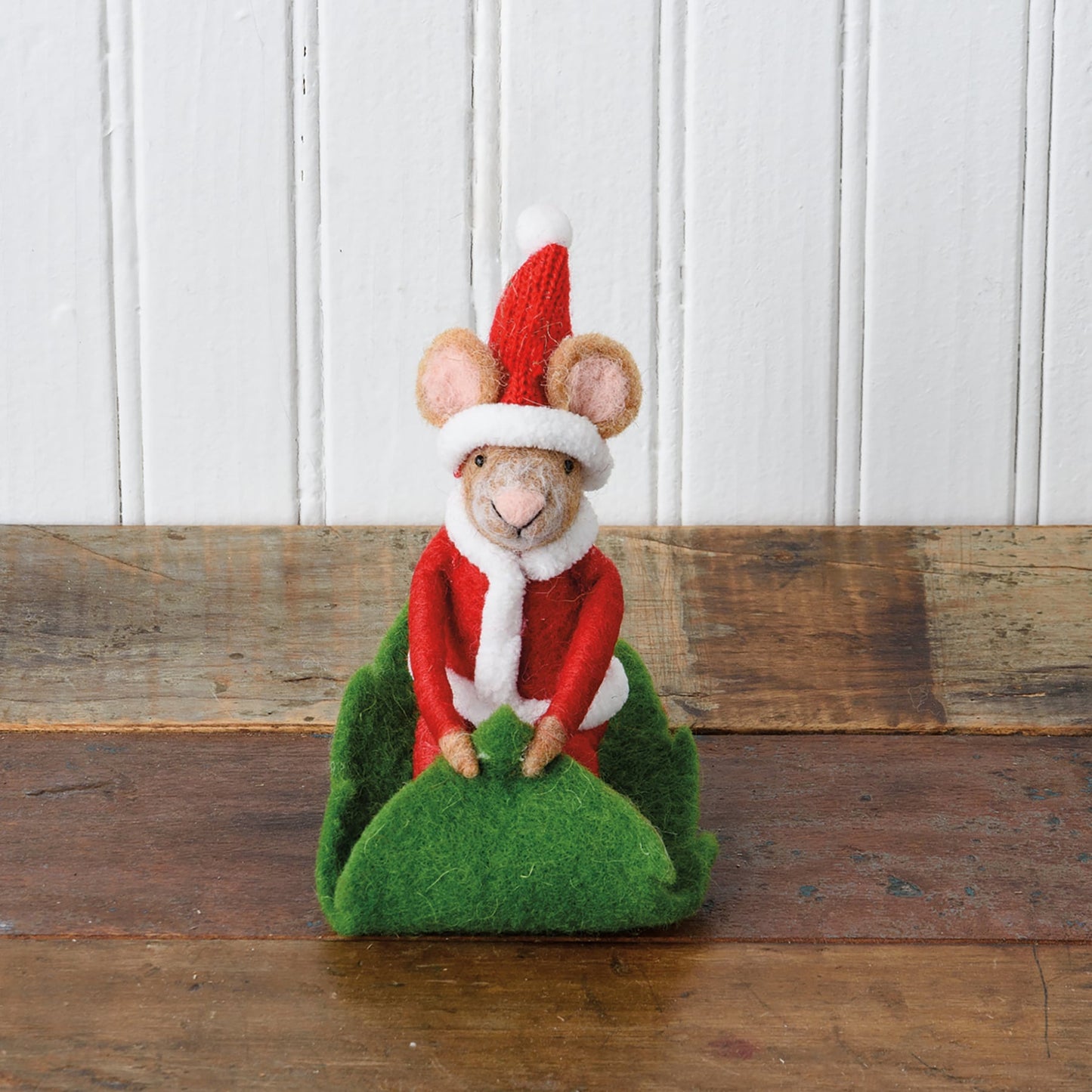 Primitives by Kathy Santa Mouse Sledding Critter