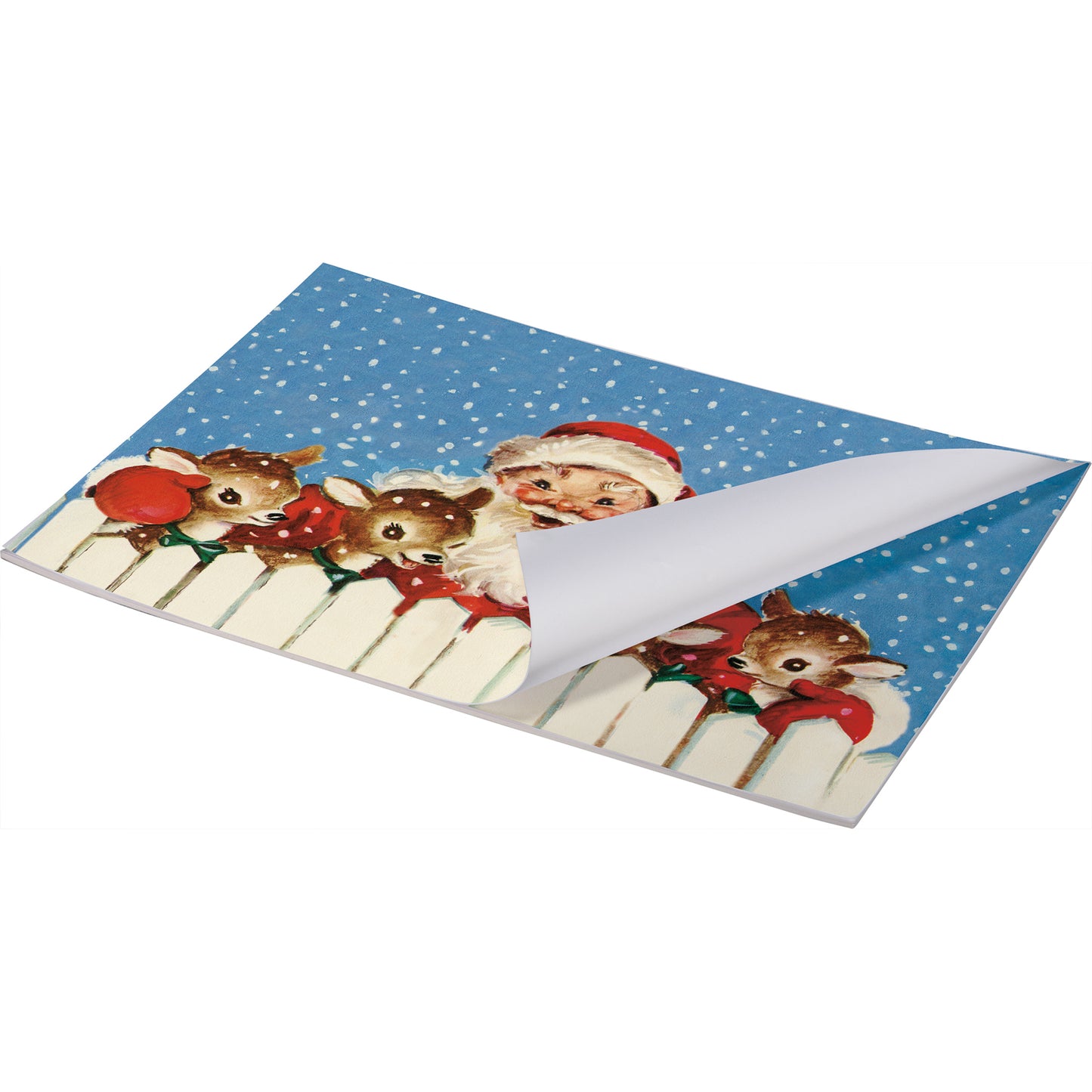 Primitives by Kathy Vintage Santa Paper Placemat Pad - 17.50" x 12"