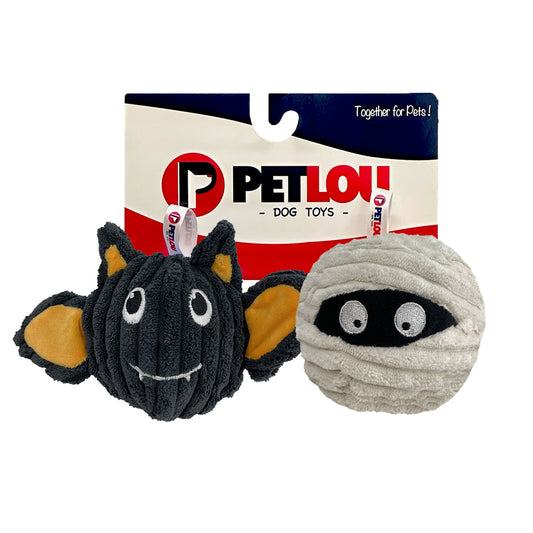 Petlou Batmmy EZ Squeaky Ball - Set of 2 (4-inch)