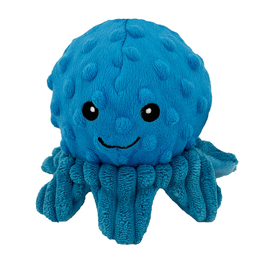 Petlou Octopus EZ Squeaky Dog Toy - Set of 2 (4-inch)