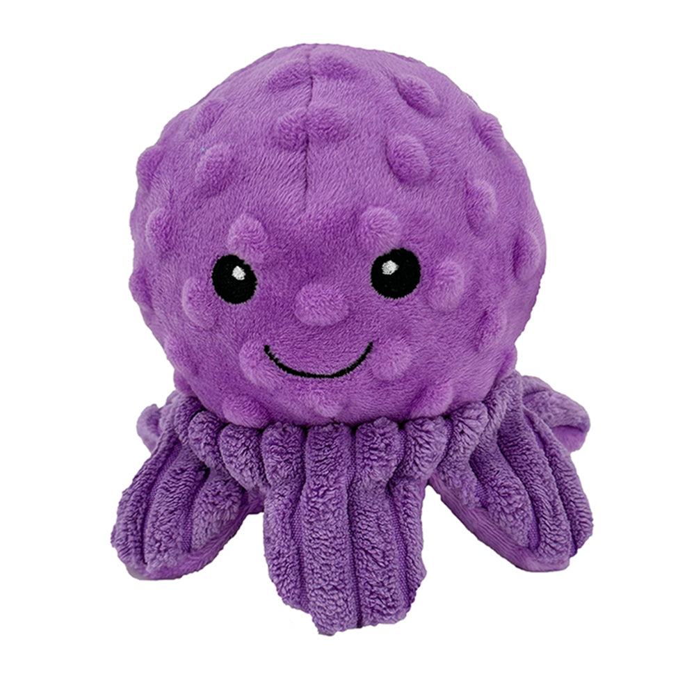 Petlou Octopus EZ Squeaky Dog Toy - Set of 2 (4-inch)