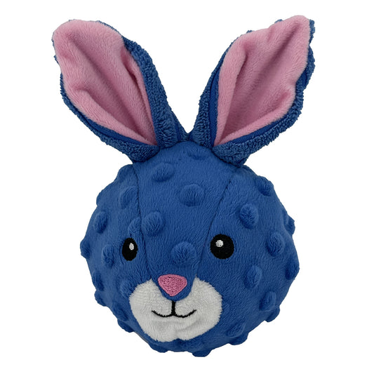 Petlou Rabbit EZ Squeaky Ball - Set of 2 (4-inch Width)