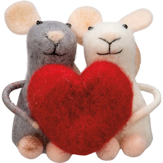 Primitives by Kathy Mouse Couple Critter Valentine's  Set
