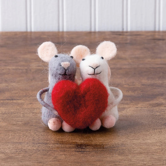 Primitives by Kathy Mouse Couple Critter Valentine's  Set