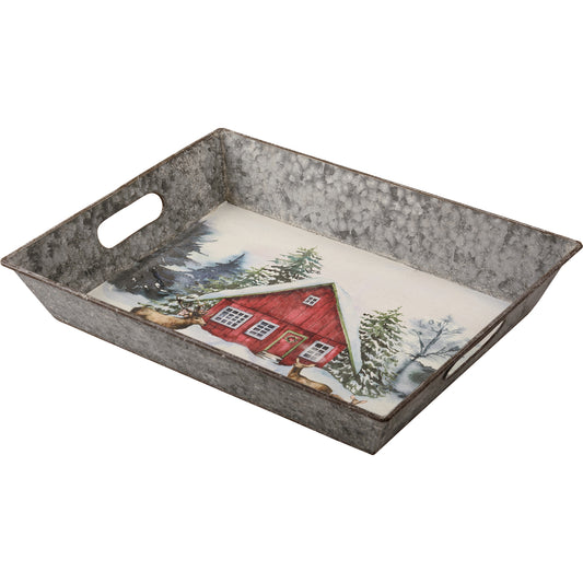 Primitives by Kathy Most Wonderful Time Christmas Tray