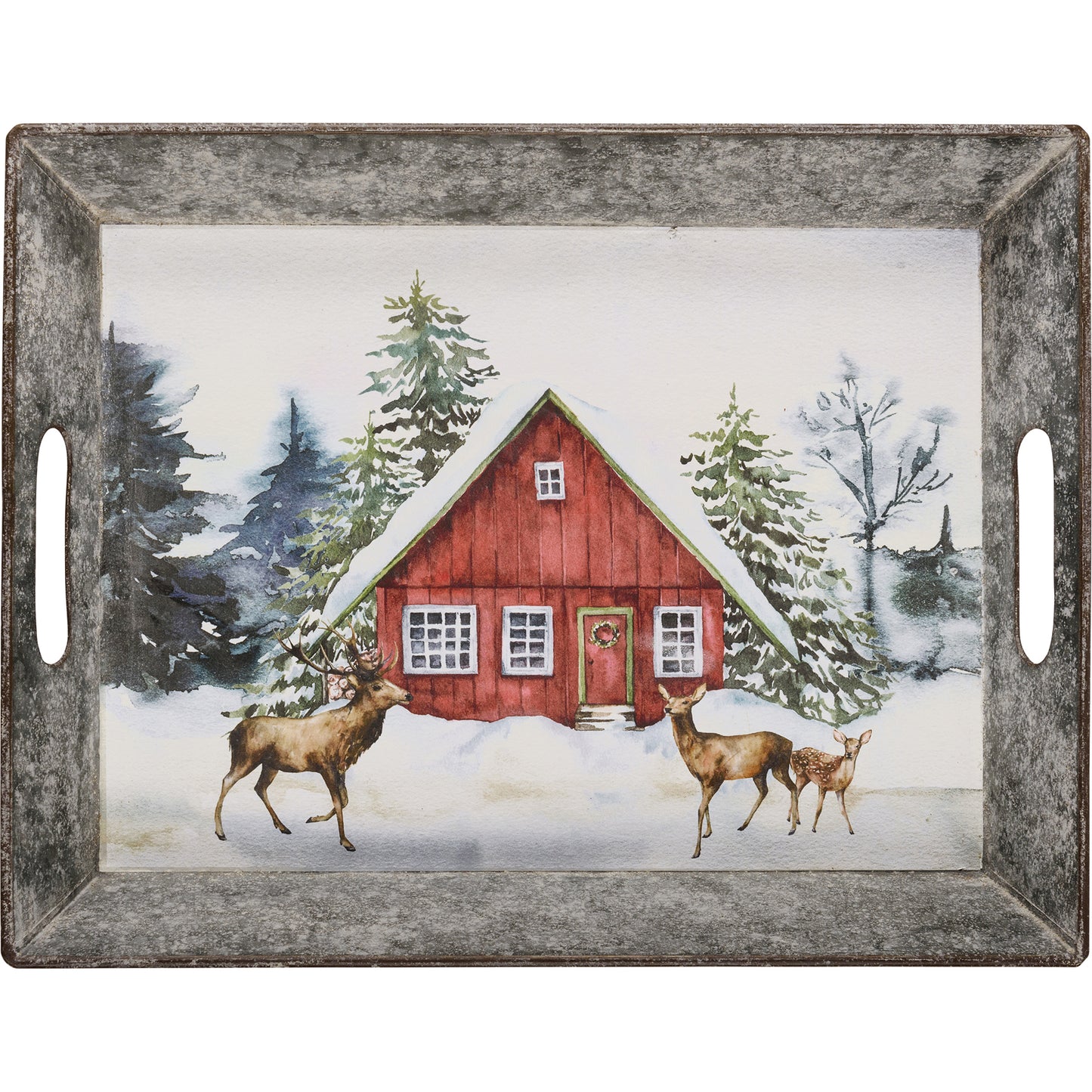 Primitives by Kathy Most Wonderful Time Christmas Tray