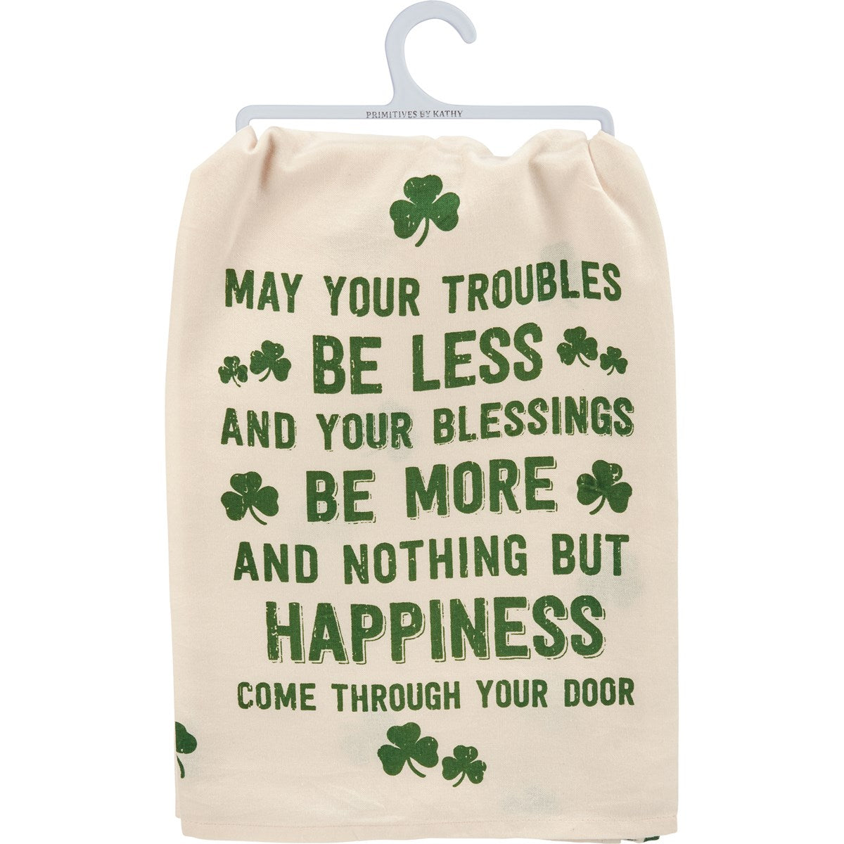 Primitives By Kathy Nothing But Happiness Kitchen Towel - 28" x 28"