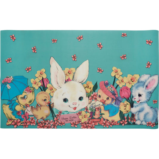 Primitives by Kathy 34" x 20" Vintage Easter Rug Indoor Outdoor