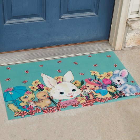 Primitives by Kathy 34" x 20" Vintage Easter Rug Indoor Outdoor