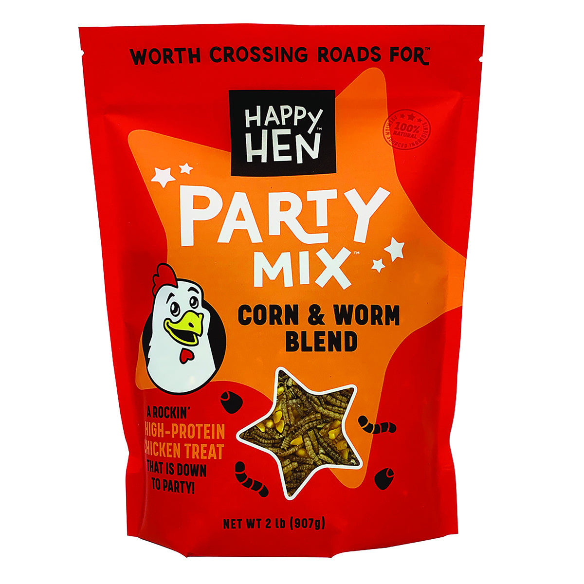 Happy Hen Treats Party Mix Mealworm and Corn - 2 Pound