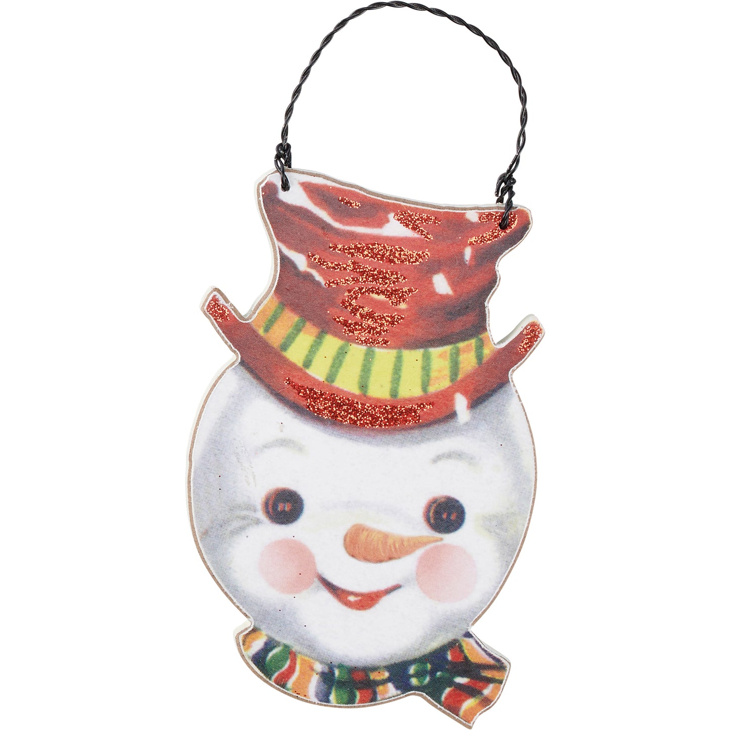 Primitives by Kathy Vintage Snowmen Christmas Ornament Set