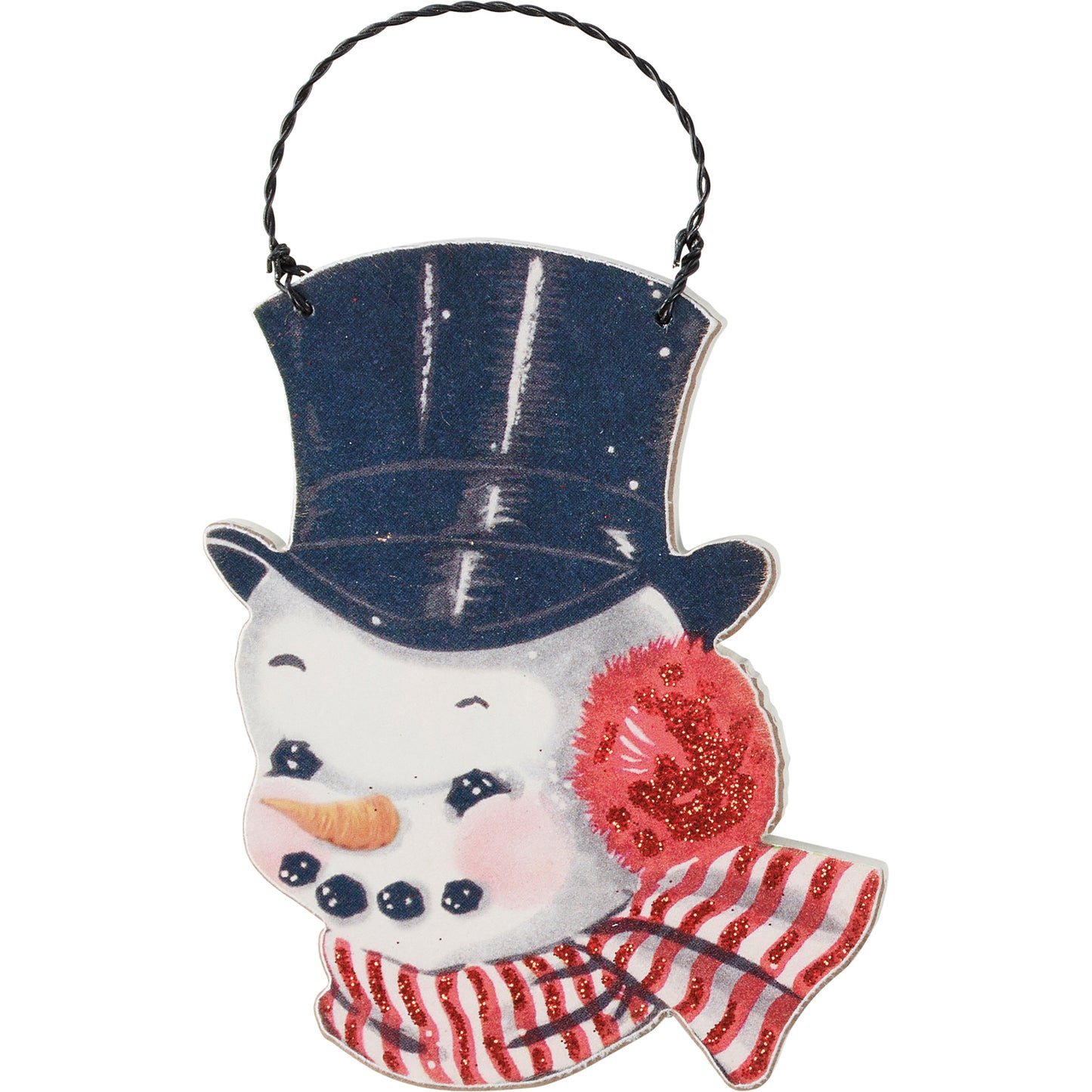 Primitives by Kathy Vintage Snowmen Christmas Ornament Set