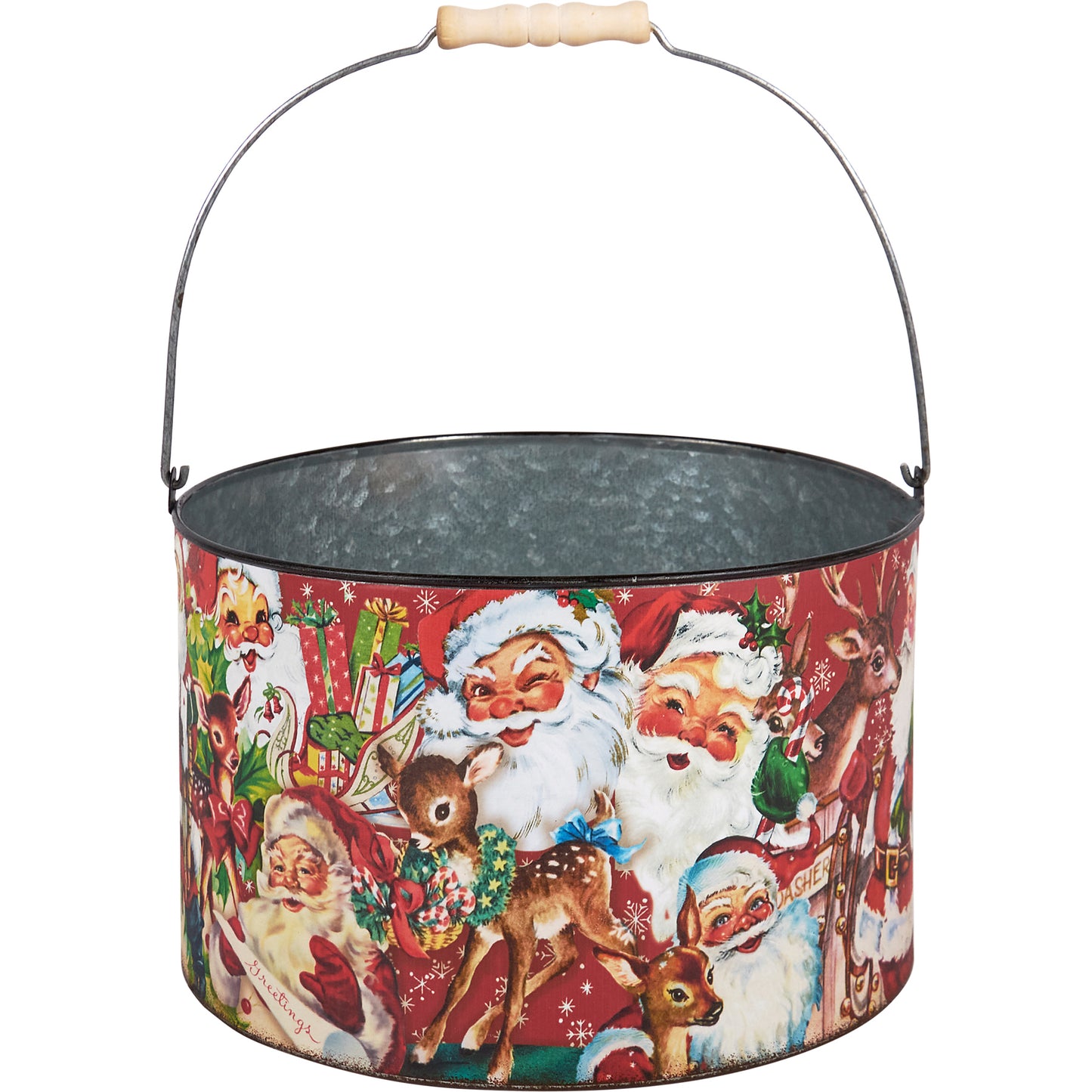 Primitives by Kathy Vintage Christmas Bucket Set