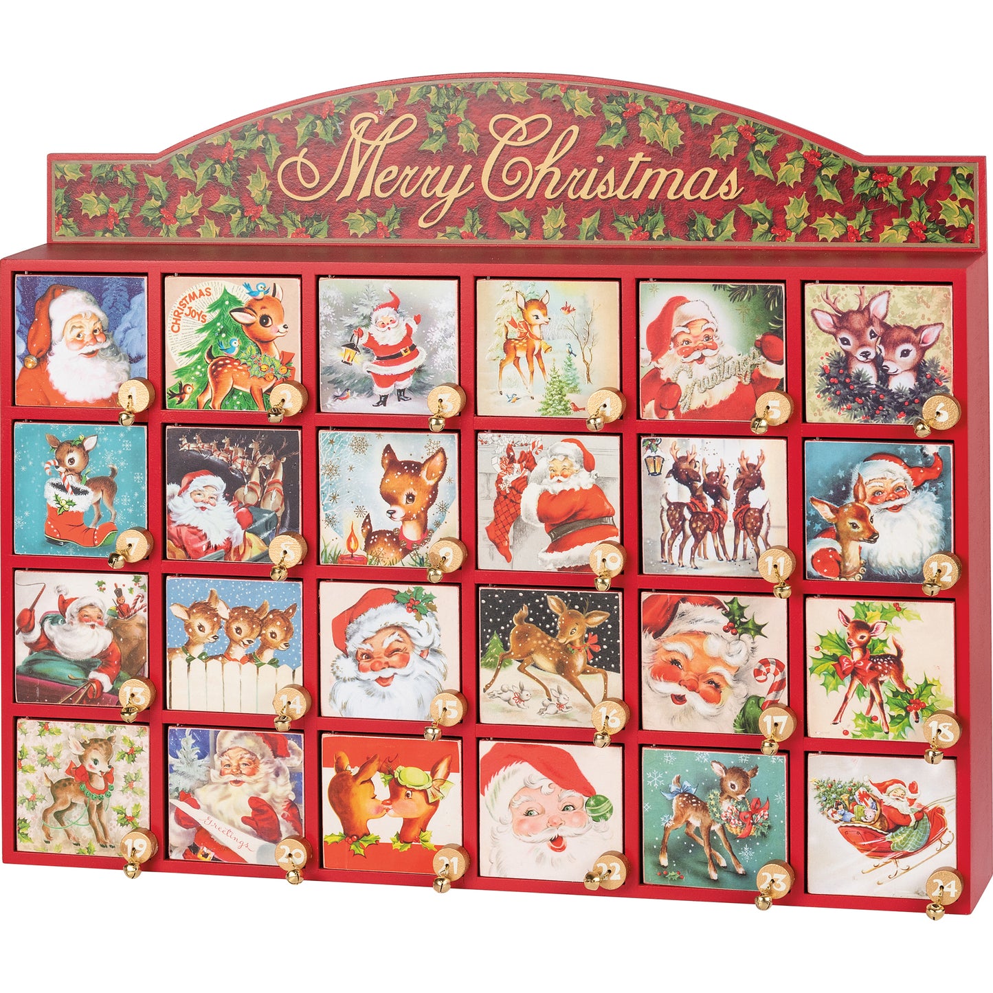 Primitives By Kathy Santa Claus Countdown Christmas Advent Box