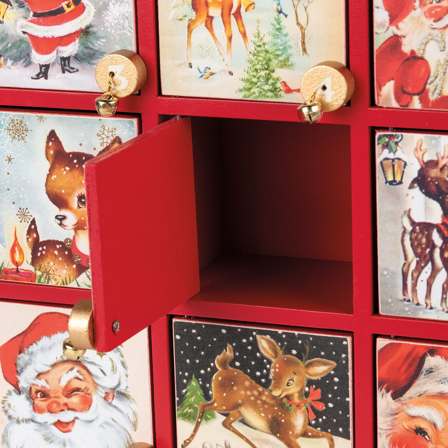 Primitives By Kathy Santa Claus Countdown Christmas Advent Box