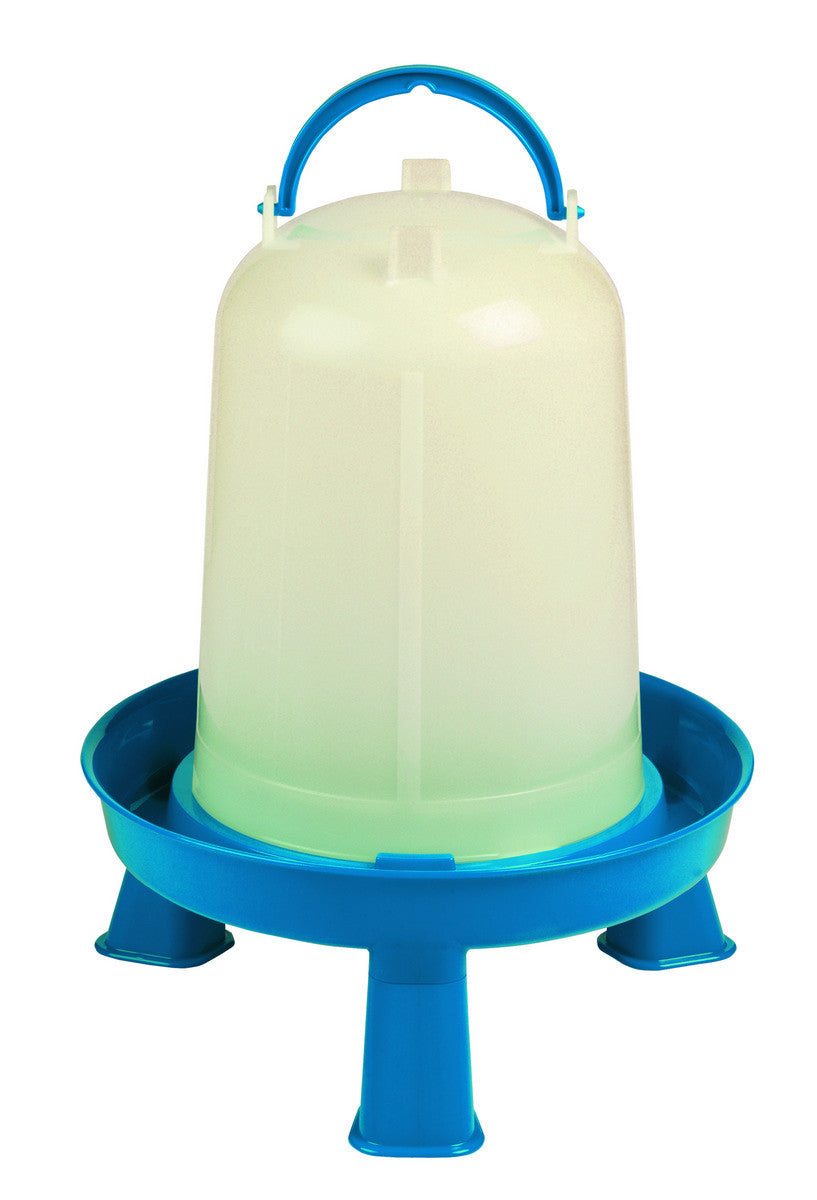 Double-Tuf Poultry Waterer with Legs Durable Water Container - 2.5 Gallon