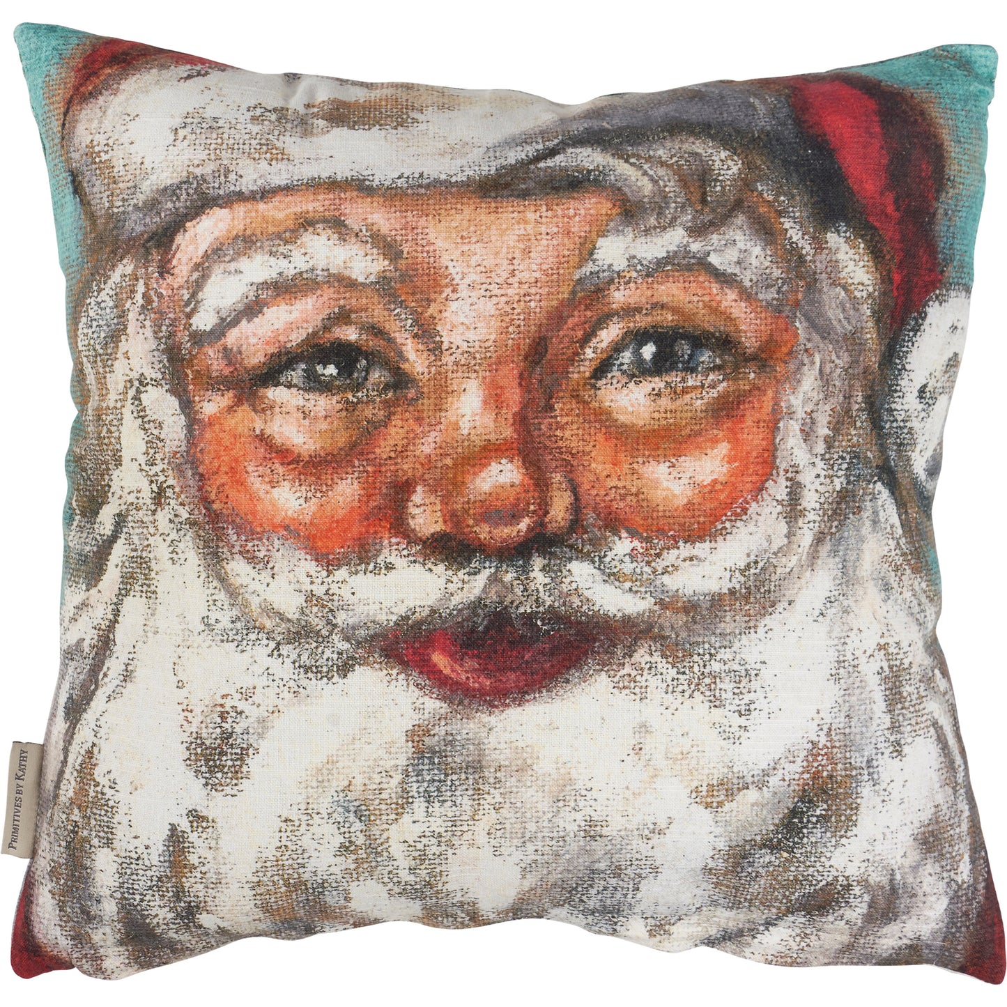 Primitives by Kathy Santa's Sleigh Christmas Pillow- Double Sided - 16" x 16"