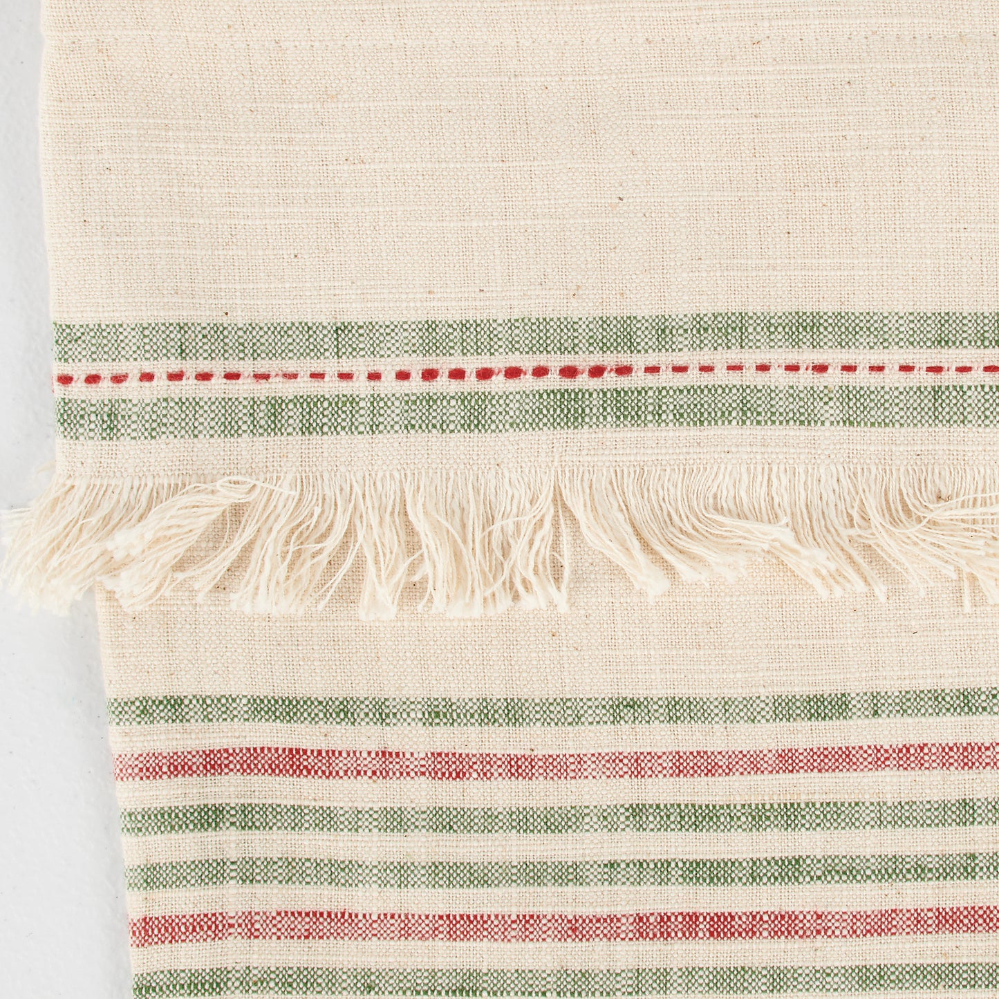 Primitives By Kathy Red And Green Stripes Christmas Stocking