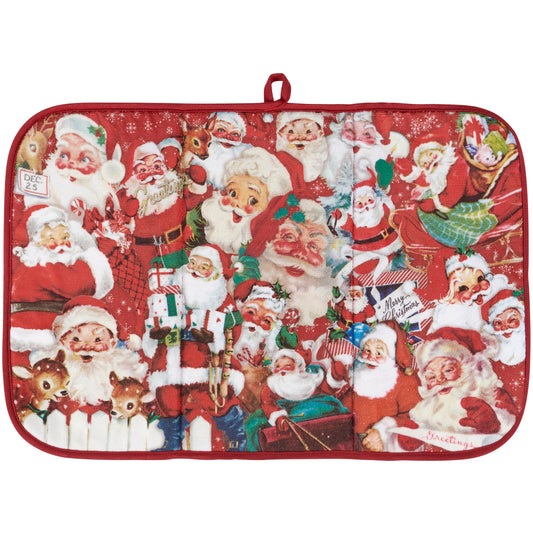 Primitives by Kathy Retro Santa Drying Mat (21" x 14")