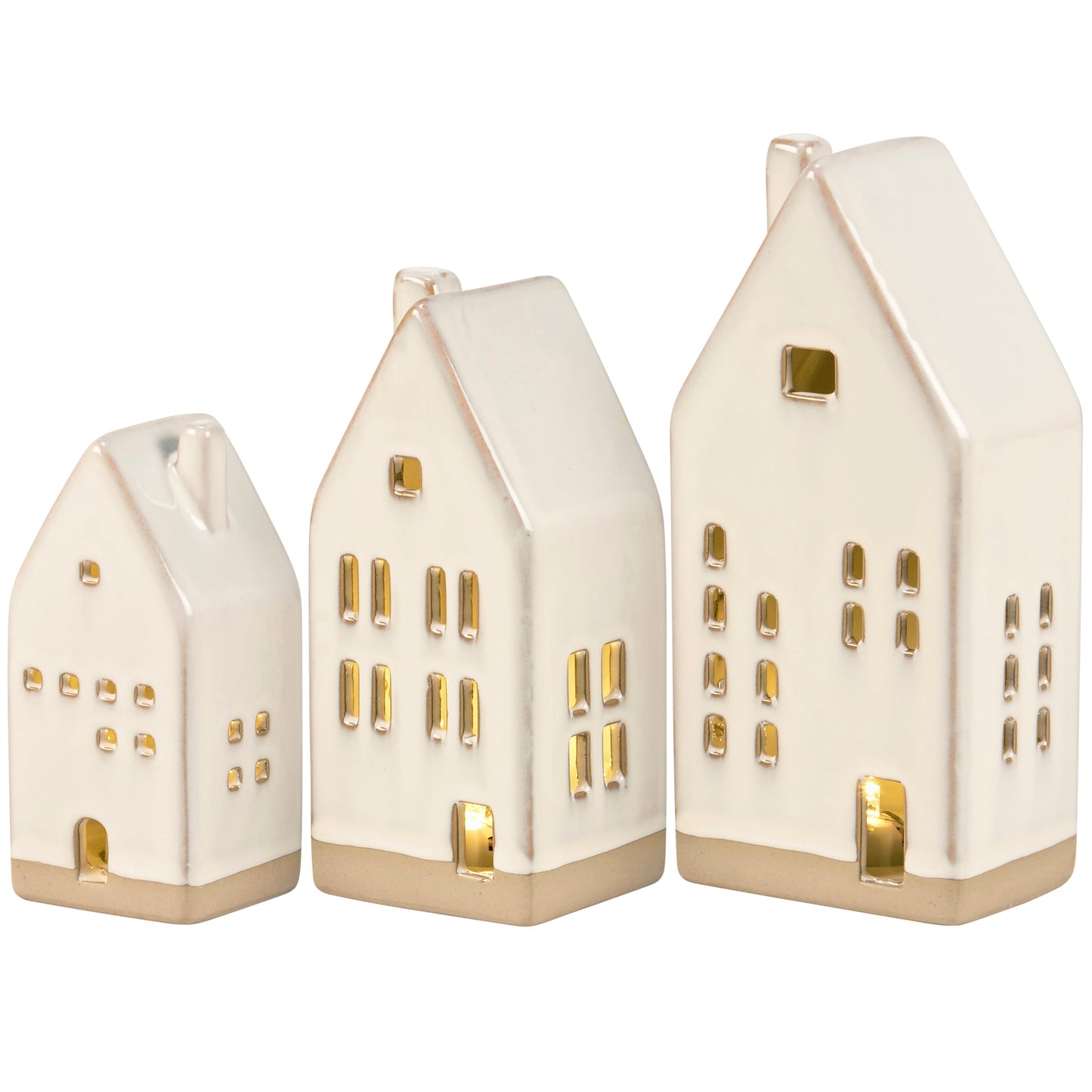 Primitives by Kathy Lighted House Figurine Set