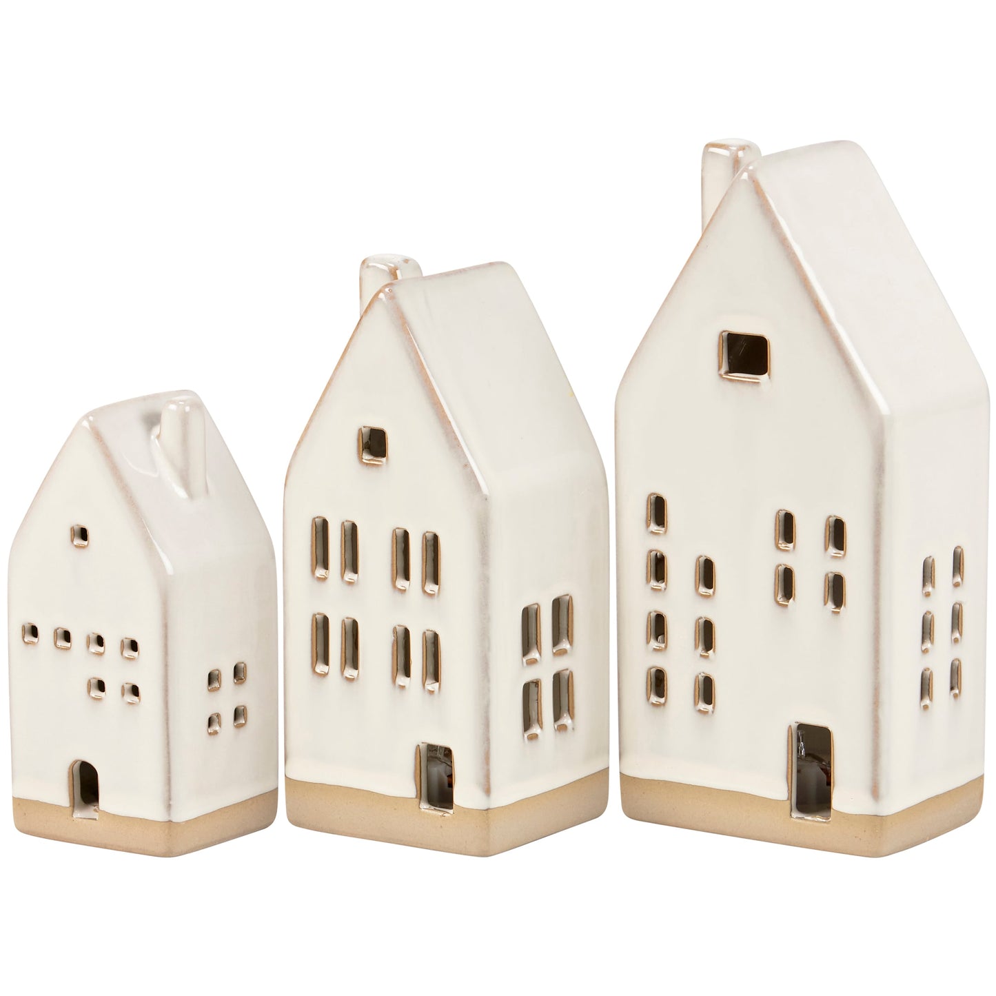 Primitives by Kathy Lighted House Figurine Set