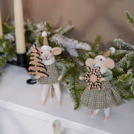 Primitives by Kathy Winter Mice Critter Set