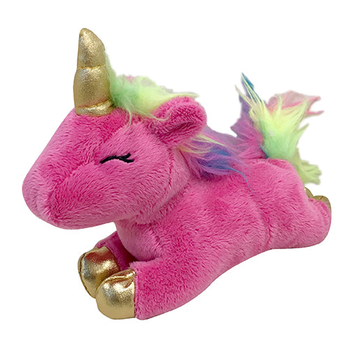 foufou Unicorn Plush Dog Toy (6")- Pink