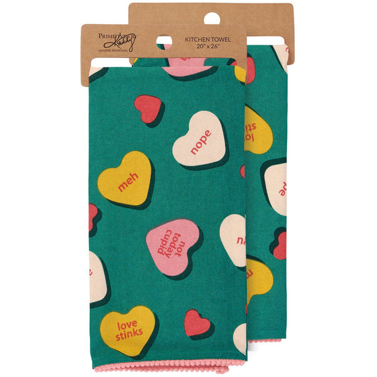 Primitives By Kathy Anti Valentine Kitchen Towel - 20" x 26"