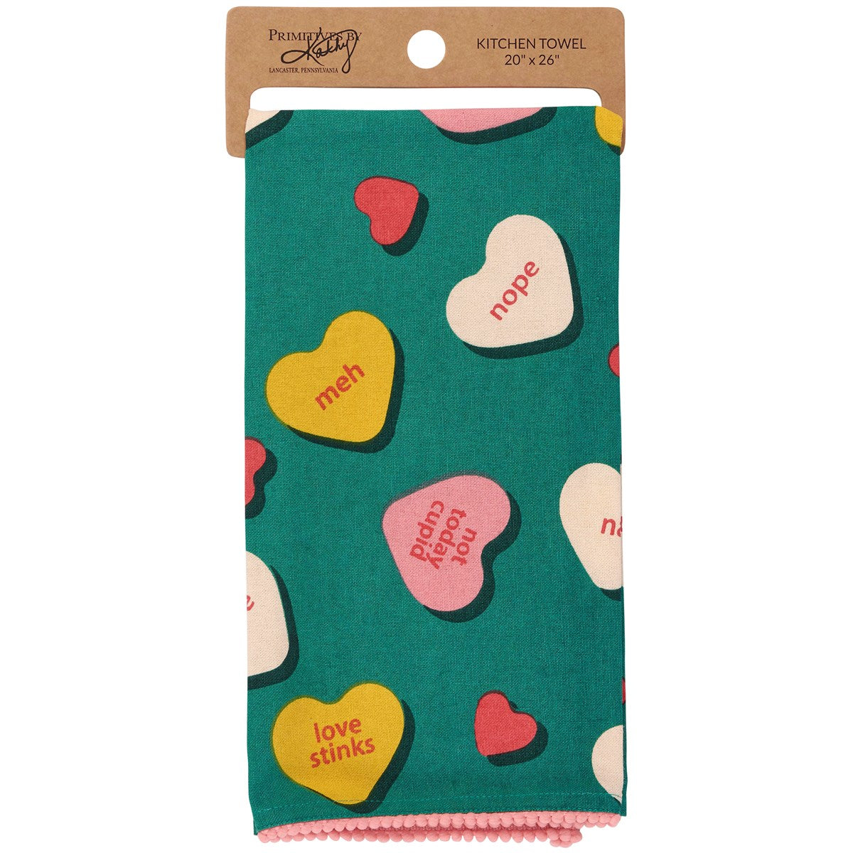 Primitives By Kathy Anti Valentine Kitchen Towel - 20" x 26"