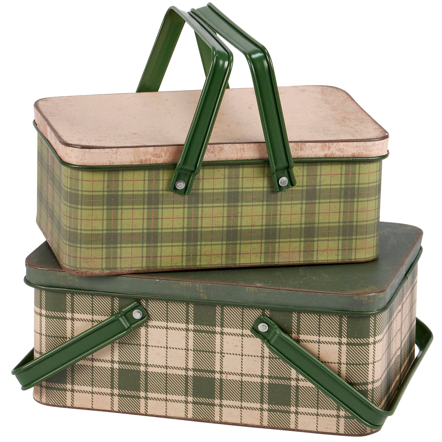 Primitives by Kathy Green Tartan Bin Set