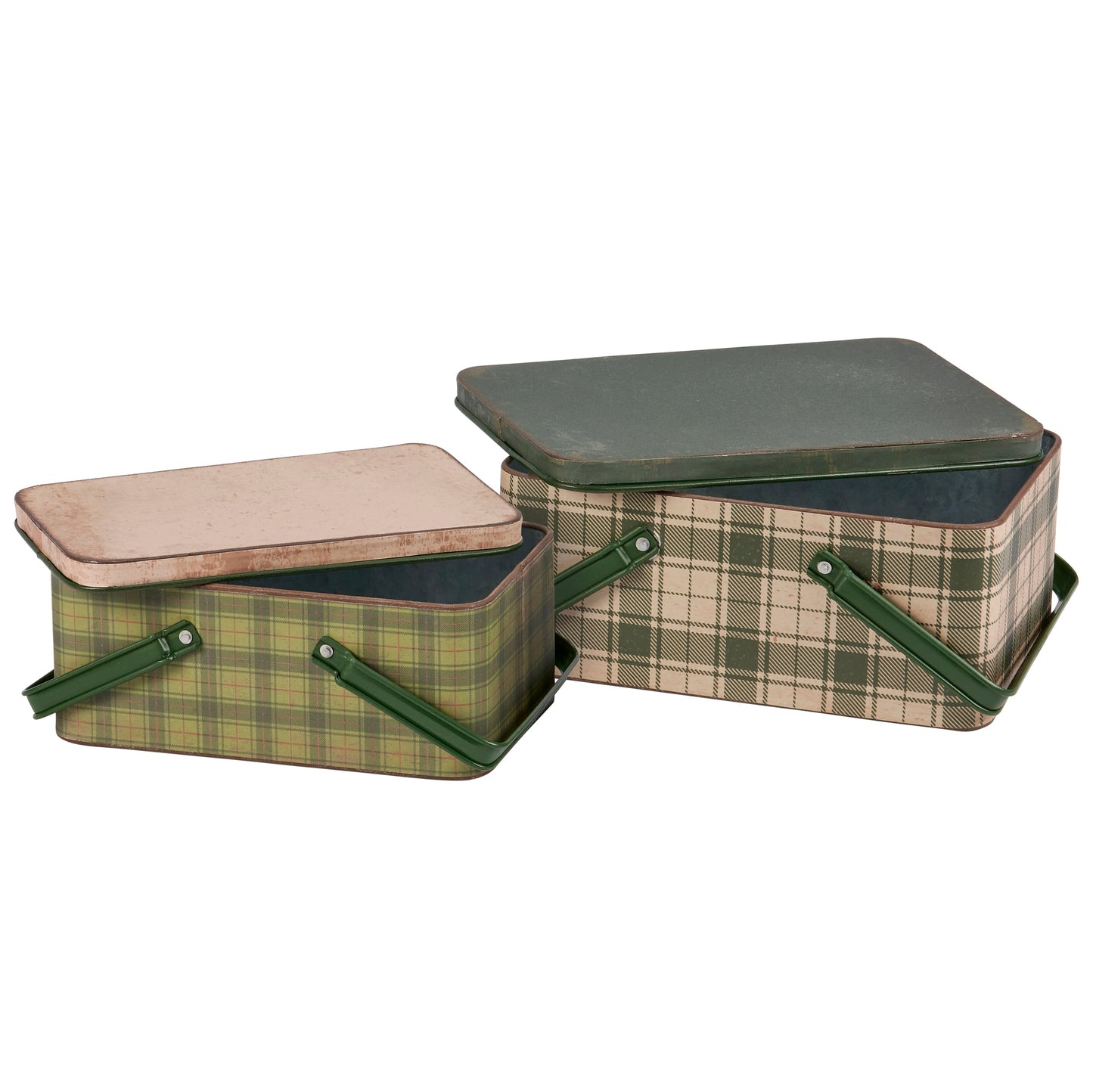 Primitives by Kathy Green Tartan Bin Set