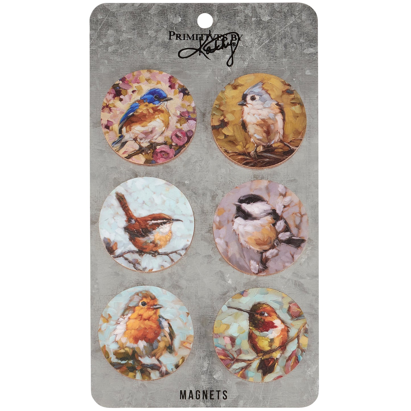 Primitives by Kathy Tiny Bird Magnet Set