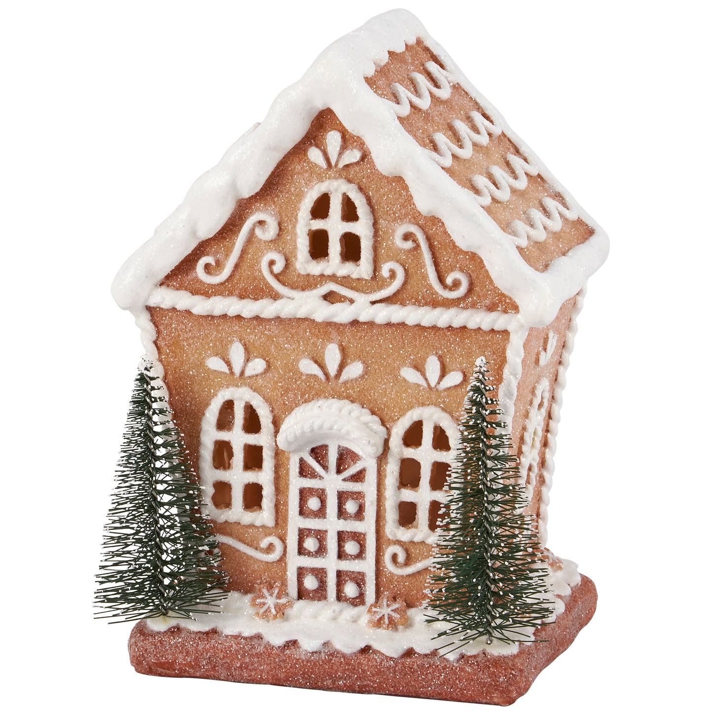 Primitives by Kathy Lighted Gingerbread House Figurine
