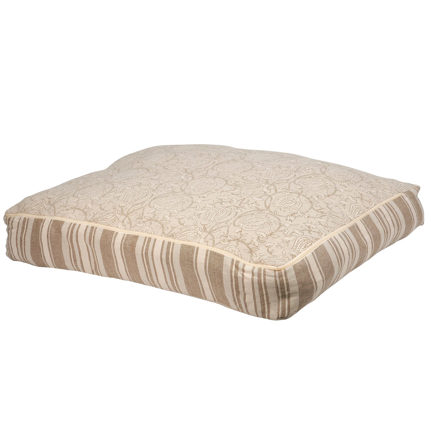 Primitives by Kathy X-Large Tan Floral Dog Bed
