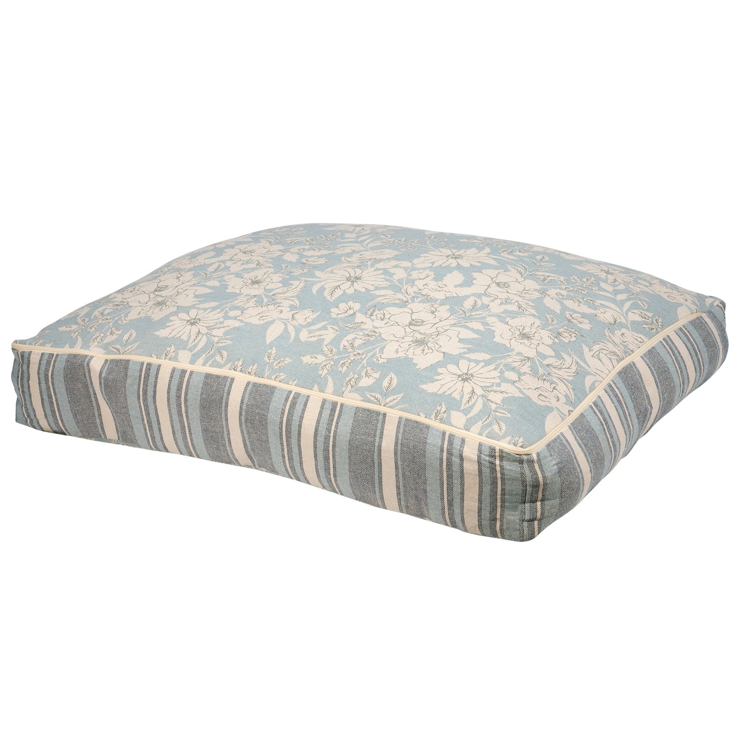 Primitives by Kathy X-Large Blue Floral Dog Bed
