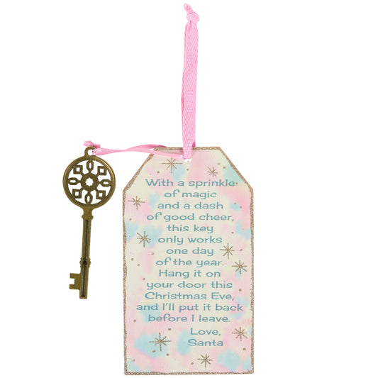 Primitives by Kathy Pastel Santa Key Ornament